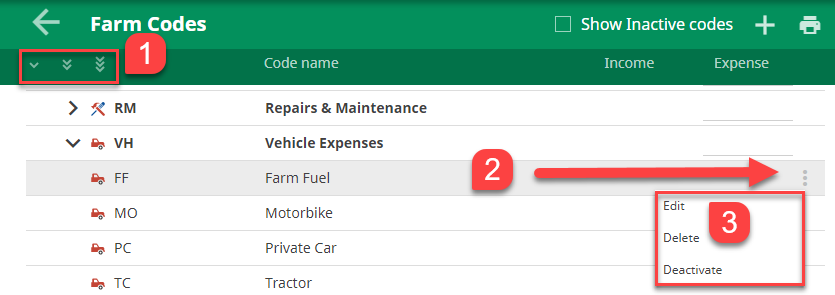 How to edit an existing farm code