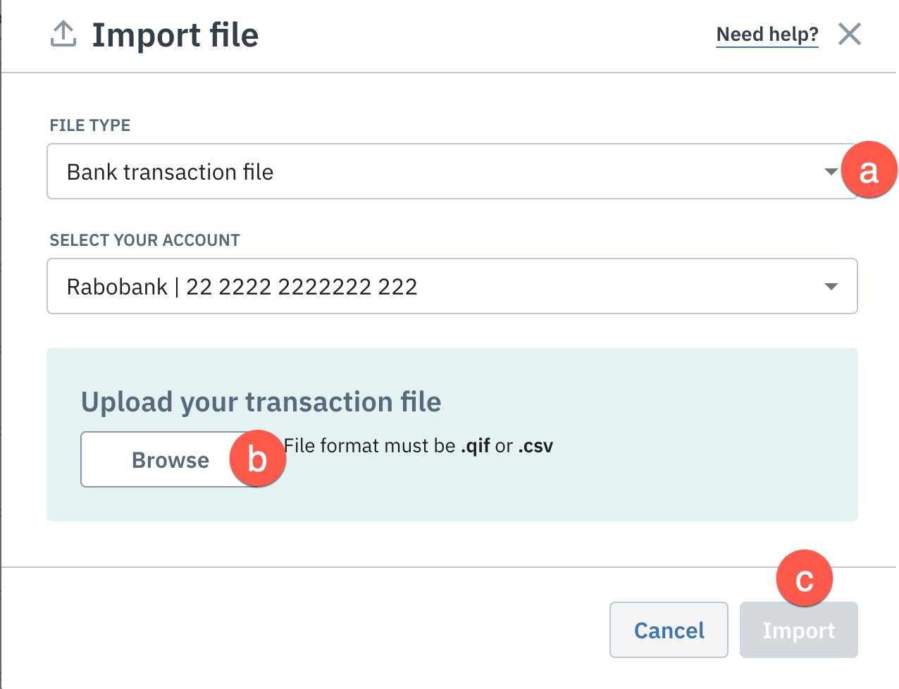 How to import bank transactions