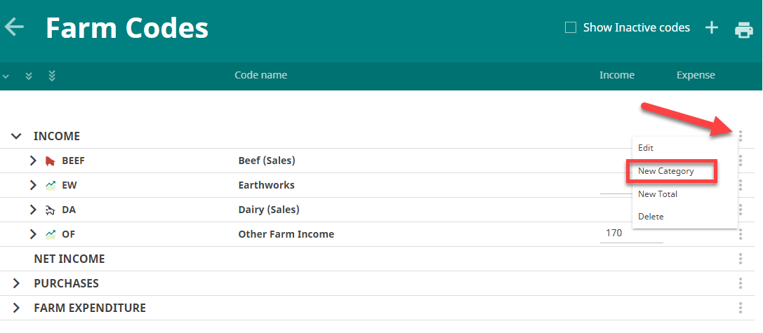 How to set up Milk Production codes to activate the Dairy Forecaster