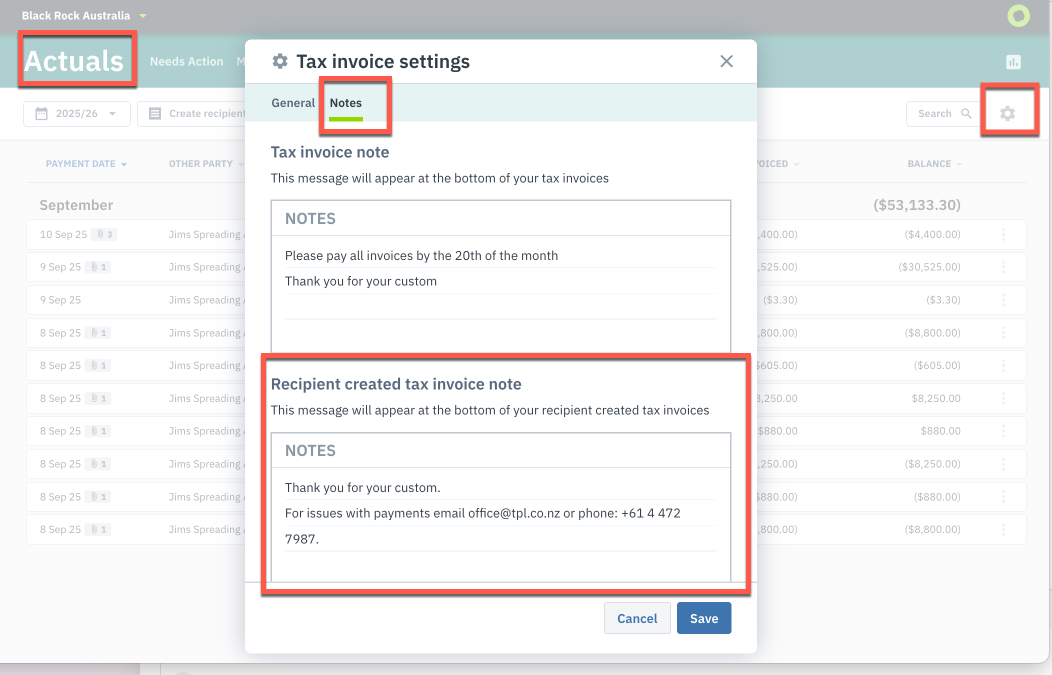 How to create a recipient created tax invoice - Australia only