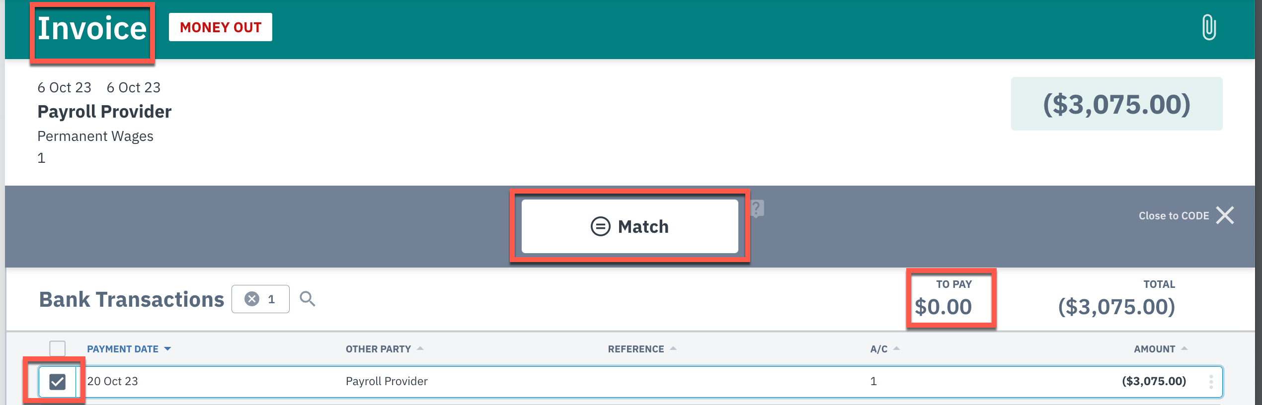 How to Match Invoices to Transactions in Farm Focus