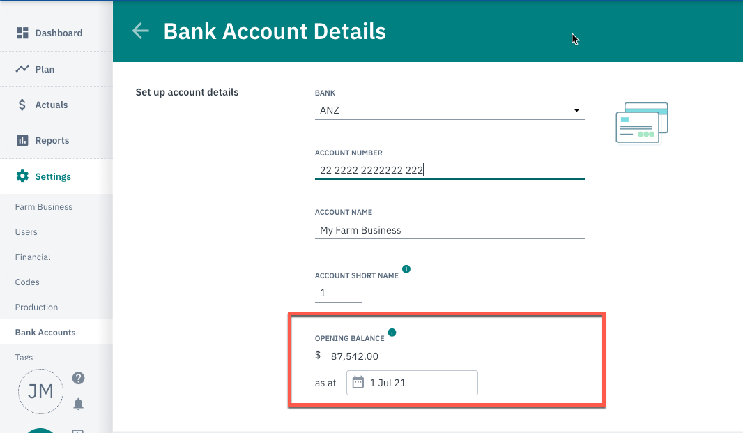 How to balance your bank accounts in Farm Focus