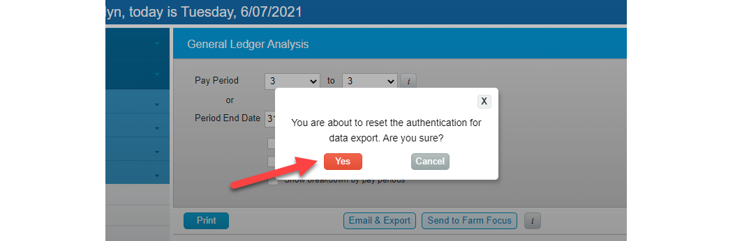 How to connect or disconnect a Crystal Payroll integration with Farm Focus