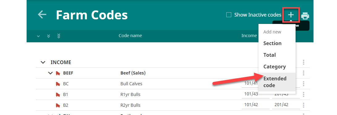 How to add a new code to your Farm Code list
